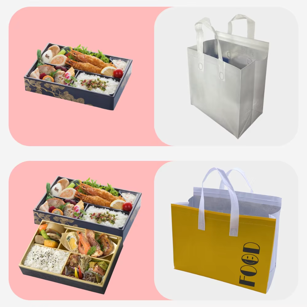 XYX-BAG Custom Non-woven Aluminum Film Thermal Insulation Bag Custom Picnic Cooler Insulated Takeaway Lunch Bag