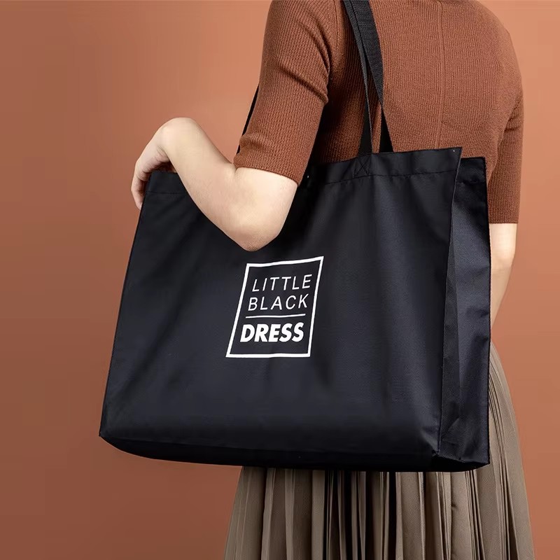 Factory Wholesale Women's Large Capacity Waterproof Nylon Tote Bag Nylon Custom Shopping Bag