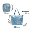 Custom Logo Polyester Foldable Advertising Zipper Bag Reusable Grocery Bag Rpet Recycle Eco Friendly Foldable Shopping Bags