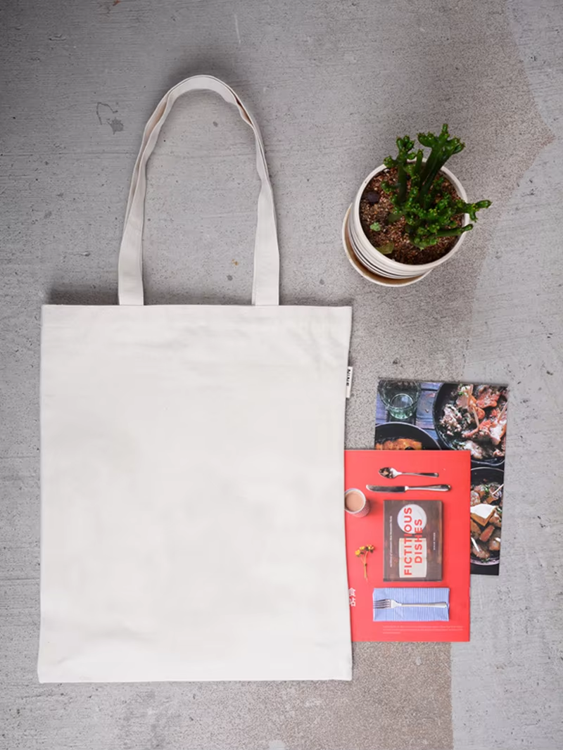 Customized logo Size Canvas Cotton Shopping Bag Handbag Reusable Women's Shopping Bag
