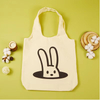 Cartoon Canvas Vest Bag Printing Logo Creative Handheld Cotton Shopping Bag Blank One Shoulder Canvas Bag