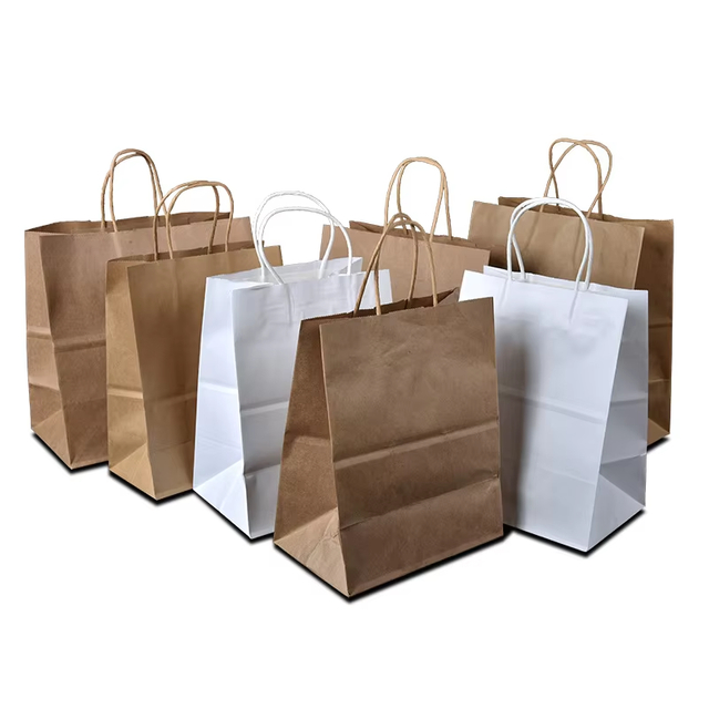 Paper Bag Factory Custom with Handle for Food and Shopping or Gift Paper Bag