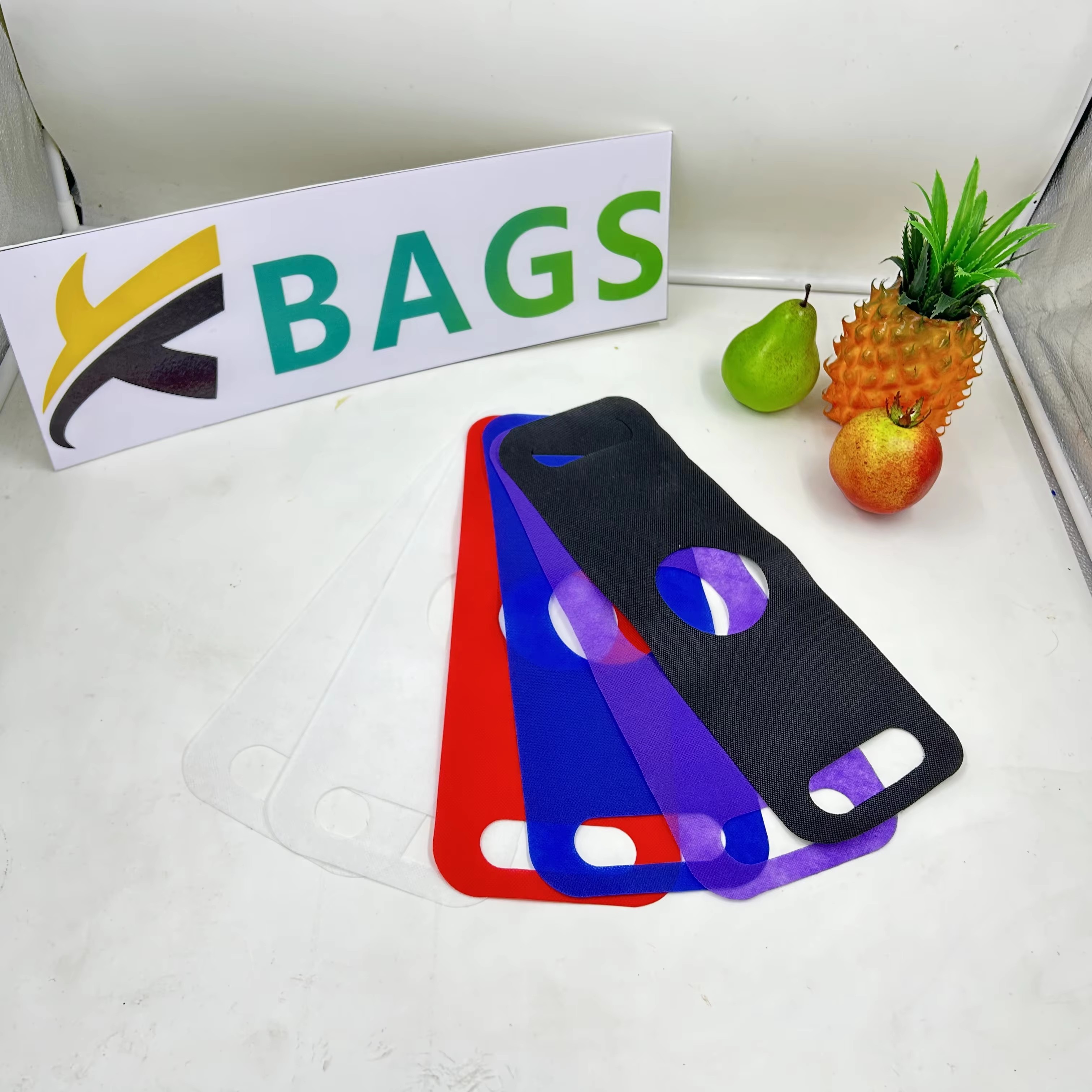 Non-woven Disposable Milk Teacreative Flat Takeaway Bag for Coffee Fruit Juice Drinking Take Out Shopping Bag with Custom logo
