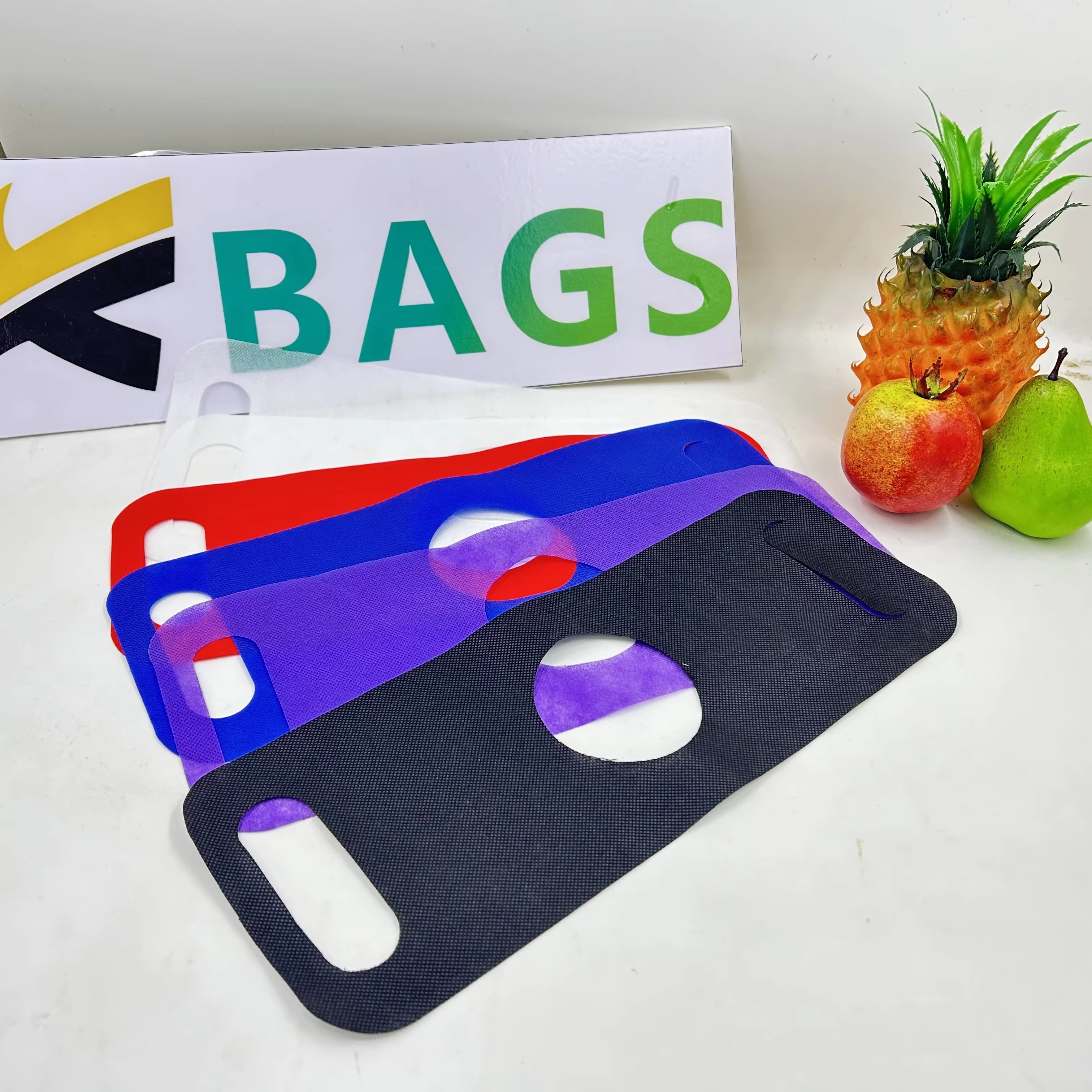 Non-woven Disposable Milk Teacreative Flat Takeaway Bag for Coffee Fruit Juice Drinking Take Out Shopping Bag with Custom logo