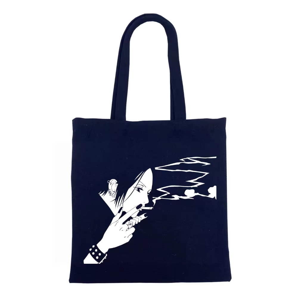 Customized logo Size Canvas Cotton Shopping Bag Handbag Reusable Women's Shopping Bag