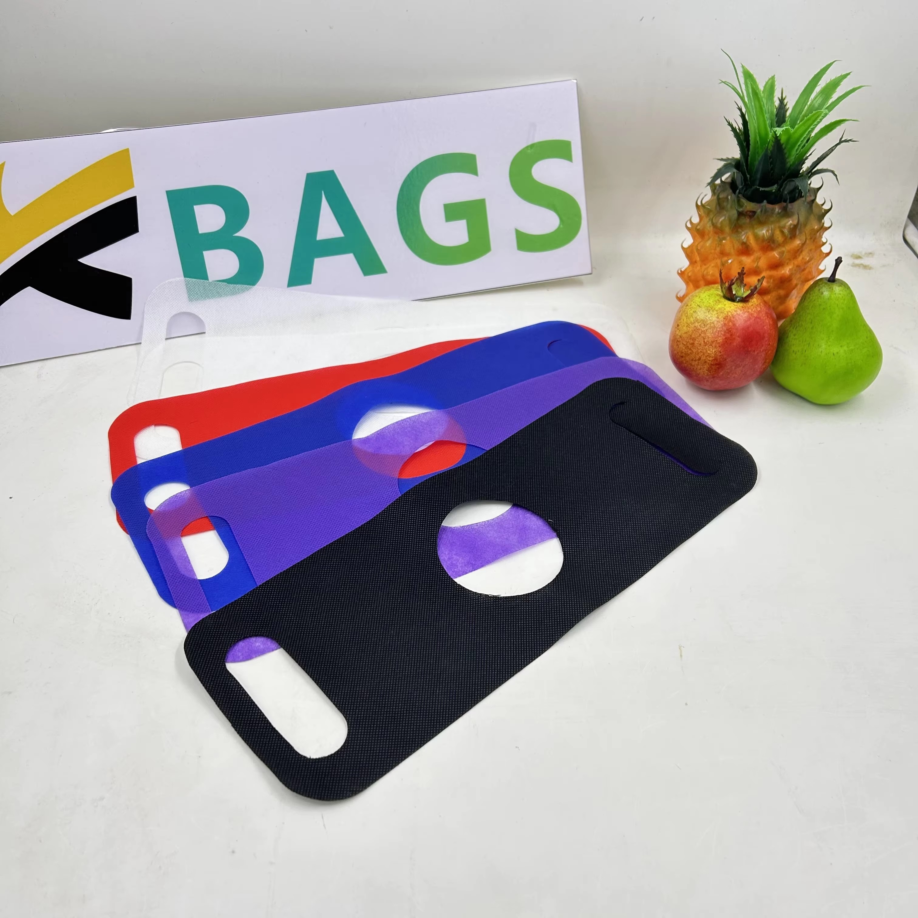 Non-woven Disposable Milk Teacreative Flat Takeaway Bag for Coffee Fruit Juice Drinking Take Out Shopping Bag with Custom logo