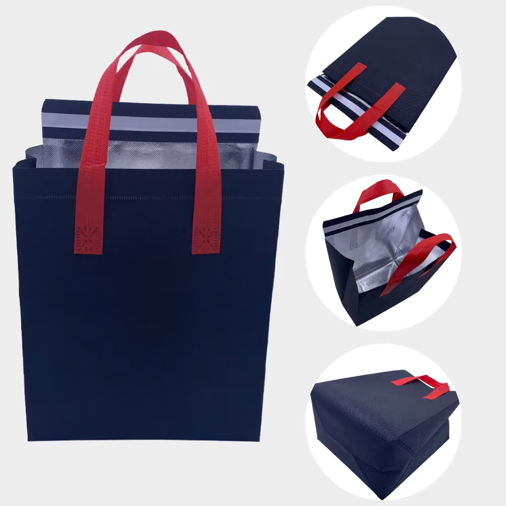 XYX-BAG Custom Non-woven Aluminum Film Thermal Insulation Bag Custom Picnic Cooler Insulated Takeaway Lunch Bag