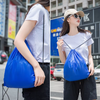Customized Durable Waterproof Travel Backpack Promotional Reusable Nylon Drawstring Bag with Custom Logo Gift Bag