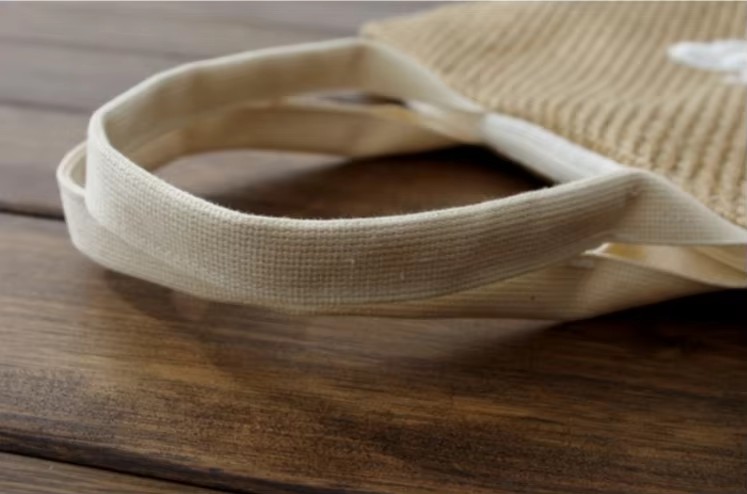 Eco-friendly Recycled Jute Embroidery Design Logo Summer Women Flax Beach Handbags Shopping Tote Sack Bag