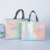 Eco-friendly Non Woven Laser Laminated Shopping Tote Business Promotion Gift Bag for Supermarket Clothing Store Advertising