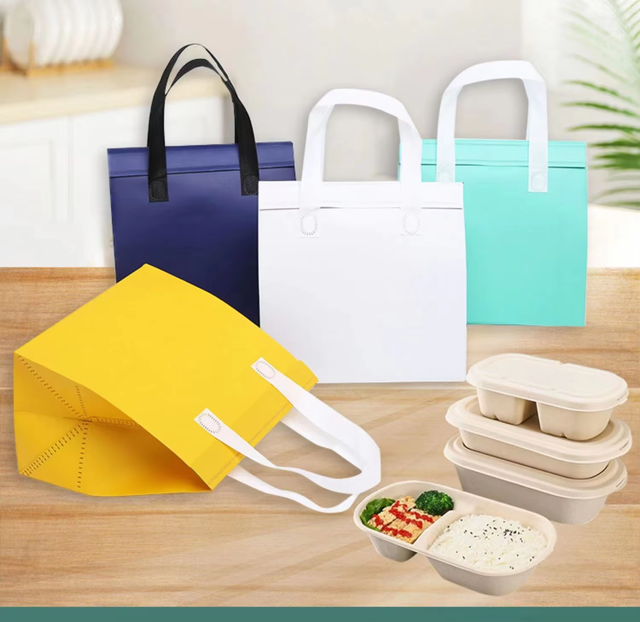 Eco Non Woven Fabric Grocery Storage Vest T-shirt Tote Carry Recycled Bag for Supermarket 