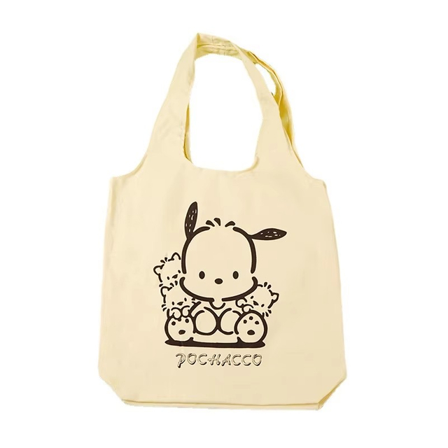 Cartoon Canvas Vest Bag Printing Logo Creative Handheld Cotton Shopping Bag Blank One Shoulder Canvas Bag