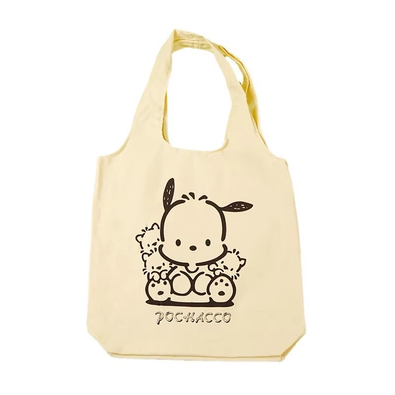 Cartoon Canvas Vest Bag Printing Logo Creative Handheld Cotton Shopping Bag Blank One Shoulder Canvas Bag