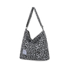 XYXBAG Recycled Letter Bag Canvas Large Capacity Portable Shoulder Crossbody Bag Diagonal Lunch Vintage Casual Shoulder Bag