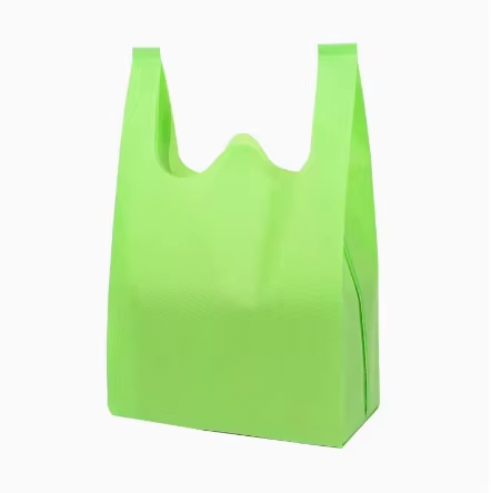 Wholesale Customized Reusable Non-Woven Fabric ECO Shopping Bags Promotional T-Shirt Bags