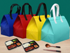 Eco Non Woven Fabric Grocery Storage Vest T-shirt Tote Carry Recycled Bag for Supermarket 