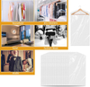 Transparent Plastic Garment Covers, Clothes Dust Proof Hanging Bags, for Dry Cleaning, Apparel Shops & Textile Garment Packaging