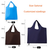 210T Polyester Foldable Shopping Bag – Eco-Friendly Reusable Tote with Elastic Loop, 3 Sizes (S/M/L) – Custom Logo, Color & Size Available – 11+ Colors for Groceries, Travel & Promotional Gifts