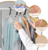 Transparent Plastic Garment Covers, Clothes Dust Proof Hanging Bags, for Dry Cleaning, Apparel Shops & Textile Garment Packaging