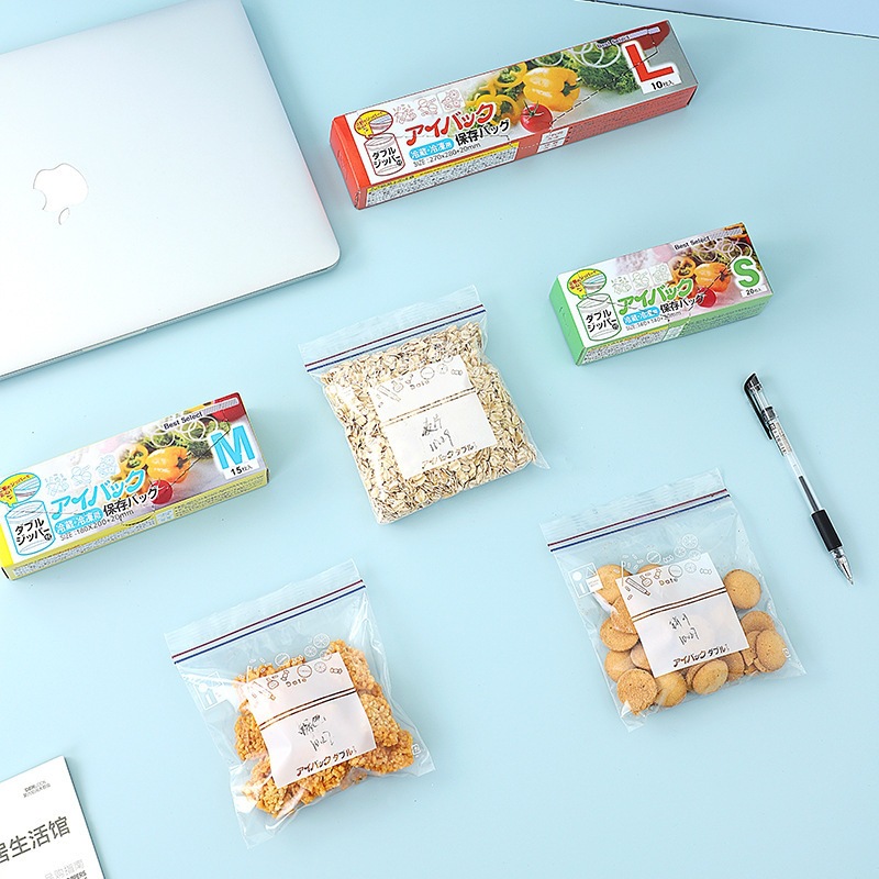 Reusable Seal Freezer Zip Lock Bags Plastic Sandwich Packaging Sealing Zipper Bags