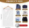 Transparent Plastic Garment Covers, Clothes Dust Proof Hanging Bags, for Dry Cleaning, Apparel Shops & Textile Garment Packaging